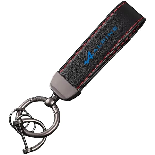 Porte-clés Alpina Road Runner - Acier/Simili Cuir, Impression Double Face HD, Boîte Cadeau - 3