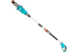 Gardena Akku-Teleskop-Hochentaster TCS 20/18V P4A ohne Akku: Astsäge für bis zu 4 m Reichweite, 20 cm Schwertlänge, abwinkelbarer Kopf, inkl. Tragegurt (14770-55)