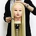 Neverland Beauty 26" Long Smooth 100% Synthetic Blonde Hair Hairdressing Equipment Styling Head Doll Mannequin Training Head Tools Braiding Cutting Student Practice Model with Clamp #613 UK Stock