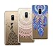 Produktbild Yokata [3 Packs] Samsung Galaxy A8 2018 Hülle Transparent Weiche Silikon Handyhülle Schutzhülle TPU Handy Bumper Ultra Dünn Slim Durchsichtig Kreative Motiv Muster Clear Case Cover - Mandala + Feder + Mädchen und Schmetterling