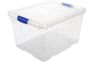 ACAN Tradineur – Caja de Almacenamiento – Fabricado en plástico – Contenedor para almacenar Juguetes, Libros, Ropa, Mantas – N.º 2 – 25,5 x 41,5 x 35 cm – 25 L