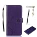 Produktbild Huawei Mate 9 Hülle, Huawei Mate 9 Schutzhülle, Alfort 3 in 1 Lederhülle Fashion Design Premium PU Leder Hohe Qualität Tasche Case Cover Kasten Abdeckung Wallet für Huawei Mate 9 5.9" Smartphone Funktion Standfunktion Unterstützte Telefone und Magnetverschluss mit Schmetterling ( Dunkles Violet ) + Alfort Schwarz Stylus Pen + Netter Staub Stecker