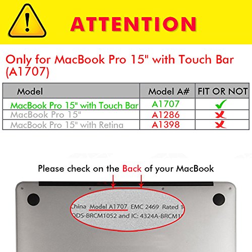 Macbook Pro 15 H  lle 2016 TECOOL  Ultra Slim Serie Plastik Hartschale Schutzh  lle Snap Case und Silicon Tastatur Abdeckung f  r Apple MacBook Pro 15