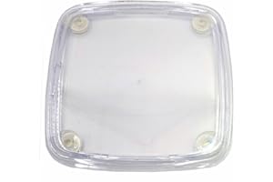 STUDIOCEN Acryl-Styrol Zahlteller – Zweiteilige Kasse mit Antirutsch-Pads, Platz für Werbung, 175x175 mm – Ideal als Cash-Tray, Schale für Wechselgeld, cash