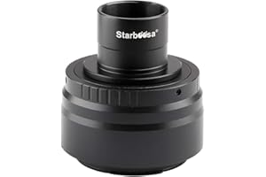 Starboosa Teleskop Kamera Adapter Halterung für Full-Frame spiegellose Canon EOS R Serie - mit 1,25 Zoll T-Adapter - für Teleskop Prime Focus und Fotografie