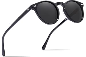 Carfia Retro Gafas de sol Hombre Polarizadas UV400 Protección para Conducir Pesca al Aire Libre Marco de Acetato