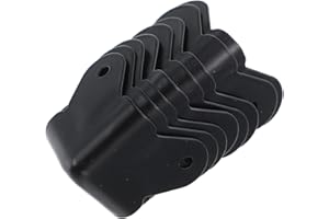 VILLFUL Box Bumpers Rounded Cabinet Jewelry Shelf Guards Corner Metal Furniture Angle Black Suitcase Guitar Covers Case for Guards: Bumper Guard Safety Amplifier Simple Speaker Wood Iron