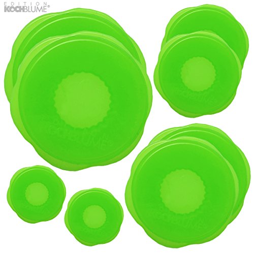 Stretchi Silikon 8er Set Überziehdeckel, viele Farben, alle Größen Stretchii (Limette)