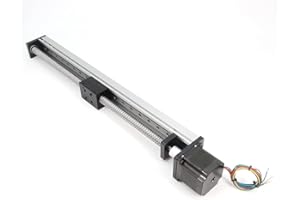 Befenybay Actuador de etapa lineal de viaje de 400 mm de longitud con carriles lineales cuadrados Tornillo de bola SFU1605 con motor paso a paso NEMA23 para DIY CNC Router Parts X Y Z Axis