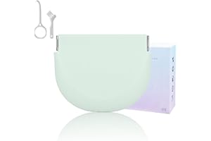 DIDATOOL Ferula dental, Estuche de Dentadura de Silicona con Cierre Magnético Automático para Dentaduras, Versátil Bolsa de Almacenamiento Ideal para Uso Diario y Viajes (Verde claro)