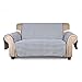 Produktbild KINLO® Sofaüberwurf 2 Sitzer 167x112cm Sesselbezug Blau-Schwarz sesselauflage 100% Polyster und 100% weiche Baumwolle Füllung sofahusse schütz für Sofa und Sessel 2 Jahren Garantie