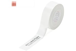 BINARDAT Mini étiquette papier compatible pour imprimante NIIMBOT D11 D110 D101, étanche, anti-huile, résistant aux rayures, autocollant thermique 15 x 30 mm (blanc)