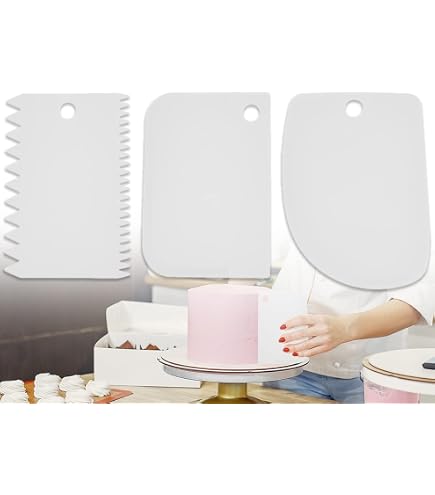 Grattoir à gâteau en acier inoxydable, design polygonal, outils de Grattoir à gâteau en acier inoxydable, design polygonal, outils de
