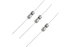 UXCELL sourcingmap 10 x 250 V 1 A przewód osiowy z otworem przelotowym 3,6 x 10 mm bezpiecznik działający powoli