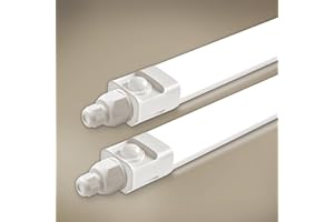 Tobeter 2 Pièces Neon LED 150 CM avec Detecteur de Mouvement, 45W 4500LM Tube LED Sensor Lampe, Linkable Luminaire Plafonnier Reglette LED, Blanc Neutre 4000K IP65 Pour Garage, Cave, Atelier, Couloir