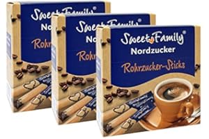 UOOTPC Sweet Family Rohrzucker-Sticks, 250g 3er Pack