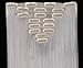 S-noilite® 17-26 Inches(43-66cm) 8pcs Long Full Head Clip In Hair Extensions Extension Sexy Lady Fashion Choice 20 Colors (26 Inches-Straight, Silver Gray)