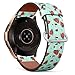 Produktbild Art-Strap Kompatibel mit für Samsung Galaxy Watch (42MM) - Leder-Armband Uhrenarmband Ersatzarmbänder mit Schnellverschluss (Wassermelone hell)
