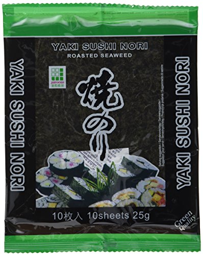 Preisvergleich Produktbild Jhfoods Seetang geröstete Qualität grün 25g, 25er Pack (25 x 25 g)