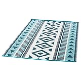 miaVILLA Outdoor-Teppich – Wendeteppich – Grau Weiß – Blau – 120 x 180 cm - 2