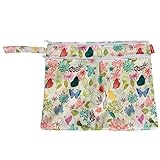 Damero 2 Stück/Set Windeltasche mit wiederverwendbarem Stoff Wasserdicht Wetbag Feuchttücher Organiser Beutel - 3