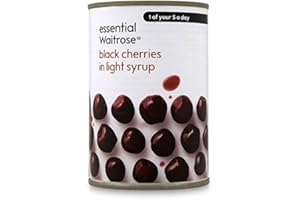 Essential Waitrose Cerises noires dans sirop clair 425 g