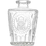 Florero de cristal pequeño que talla mini florero vintage floreros transparentes para decoración del hogar de flores