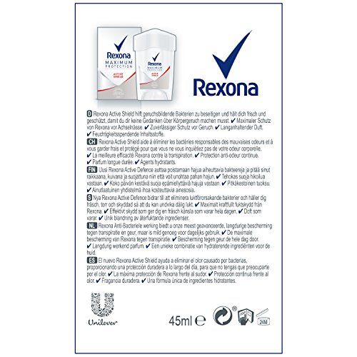 Rexona Maximum Protection Active Shield Anti-Transpirant Deo Cremestick, 1er pack (1 x 45 ml) - 2