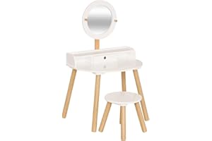 ATMOSPHERA CREATEUR D'INTERIEUR Atmosphera - Coiffeuse Enfant Bella Blanc l60,7xp42xh89,2cm