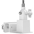 Holicfun Solar Panel Gutter Mount for Ring, Arlo, Eufy, Wyze and Reolink Solar Panels, White