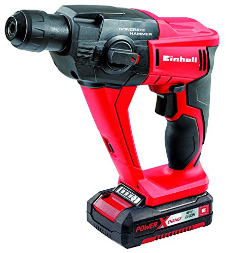 Einhell Akku Bohrhammer TE-HD 18 Li Solo Power X-Change (Lithium Ionen, 18 V, 1,2 J, Bohrleistung in Beton 12 mm, SDS-plus-Aufnahme, LED-Licht, ohne Akku und Ladergerät) - 2