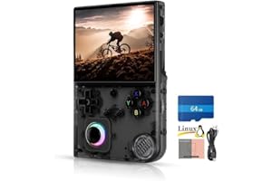 ITAP RG40XXV Retro Handheld Game Console , 4.0 Inch IPS Screen Linux System Built-in 64G TF Card 5528 Games Support TV Output 5G WIFI Bluetooth 4.2 (Black)