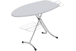 Top House Italia Rugby Profi Asse da Stiro - 125x46 cm - Salvaspazio, robusto, pieghevole - Copriasse anti piega termoriflettente