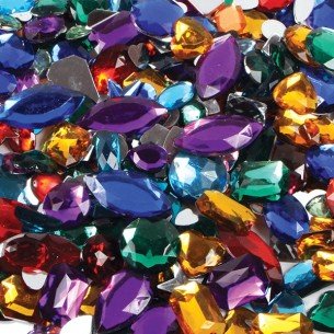 Creation Station - 800 Pietre preziose di Acrilico ca, 500 g, Colori Assortiti