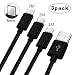 Produktbild Micro usb kabel/Datenkabel/ladekabel 1M 2M 3M,Ps4 controller kabel,Nylon Schnellladekabel Geflochtenes für Nokia 5.1/3.1/6/ 2 /5/3/2.1/1,Lumia 550/650/640/630l,wiko lenny 4/lenny 3/robby/sunny 2 plus