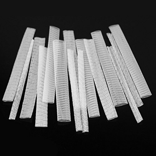 15 pcs Make Up Cosmetic Brush Pen Guards Sheath Fits Most Mesh Protectors White