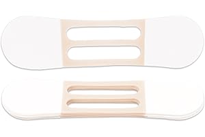 FUKAISU 10pcs Bandes Lifting Cou, Bandes Adhésives pour Cou Très Élastiques Respirantes Imperméables pour Double Menton et Peau Affaissée Réduction Rides et Raffermissement(Blanc Cassé)