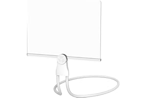 Tobegiga Leselupe für Senioren Große Lupe zum Lesen, Lupe für Arbeiten im Nahbereich, Freihändige Tragen am Hals, Schwanenhals für Senioren zum Lesen von Büchern, Nähen, Kreuzstich, Lesehilfe Weiß