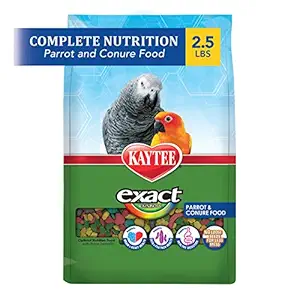 Kaytee Exact Rainbow Parrot and Conure Premium Daily Diet, 2.5-Pound