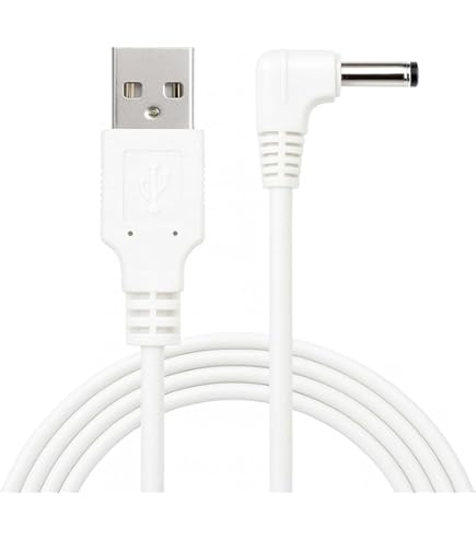 Liwinting 1.5m Cavo Adattatore di Alimentazione USB DC Barrel JACK 5V Caricatore 5.5mm x 2.1mm - Bianco Liwinting 1.5m Cavo Adattatore di Alimentazione USB DC Barrel JACK 5V Caricatore 5.5mm x 2.1mm - Bianco