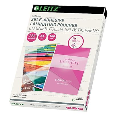 Leitz Paquet de 100 Pochettes de plastification à chaud 125 microns A4 Brillant