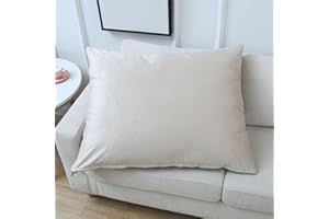 SWJ-SWJSSB Kanapa Poszewki Na Poduszki Zestaw 2 Dekoracyjne Poszewki Na Poduszki Miękkie Aksamitne Poszewki Na Poduszki Standard Queen King Size Do Salonu Kanapa Sofa Łóżko(Beige,50x70 cm Set of 2)