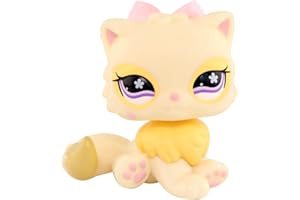 FFTYAOPB Mini Pet Shop Jouets pour animaux, Collie, teckel, cocker, chat, dogue allemand, chaton, husky et autres animaux de compagnie pour LPS, avec accessoires mignons, petit jouet à collectionner (chat