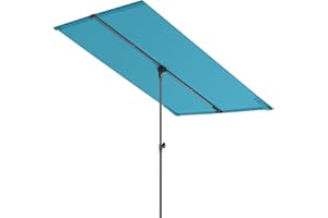 HOMSHADE Outdoor Patio Umbrella 3 Layers Ventilated Commercial Market Heavy Duty Windproof Deck Pool Umbrella UPF 50+ UV Protection 5 Years Fade Resistant