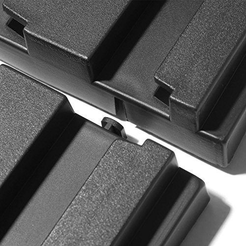 4 Stück Wandplatte Wandregal Lochplatte Stapelbox Kiste Lagerregal Regalsystem Werkstattwand - 3