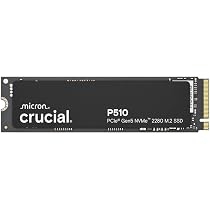 Crucial P510 SSD 2To PCIe 5.0 x4 NVMe M.2, Lecture jusqu'à 10.000