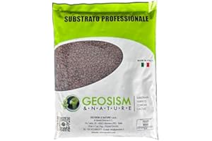 GEOSISM & NATURE Piedra volcánica roja, lava volcánica 3/5 mm (1 kg - 1,1 lt)