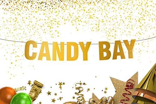 Candy Bar Banner - Wedding decorations – Anniversary decoration banners - Engagement gifts – Birthday banner - gold Glitter - Wall decor - Party decorations - BCC