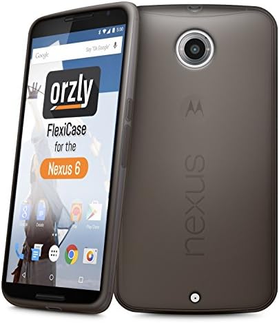 Orzly Nexus 6 Case, FlexiCase for NEXUS 6 (2014 Model Google Nexus 6 SmartPhone by Motorola) - Protective Flexible…