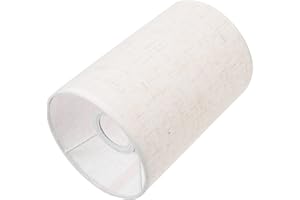 NOLITOY Pantalla De Lino Pantalla De Lámpara De Lino Reemplazo para Candelabros Y Lámparas Decoración Vintage Cubiertas De Lámparas Pantallas De Luz De Techo Negras Pantalla De Barril Luz